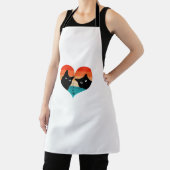Cat Couple Retro Shirt Funny Black Cat Val Schort (Insitu)