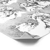 Cat, Courtship & Marriage, Bride, Louis Wain Poster (Hoek)