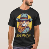 Cat Cowboy Cowgirl Vrouwen Mannen T-shirt (Voorkant)