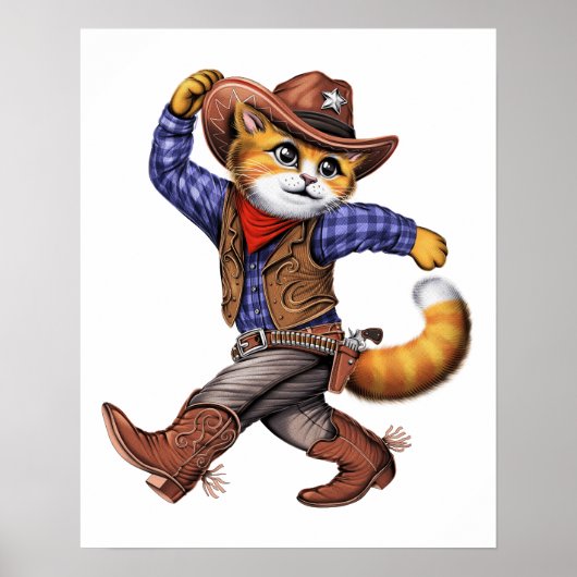 Cat Cowboy Poster (Voorkant)