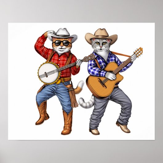 Cat Cowboys Poster (Voorkant)