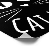 Cat Crazy Cat Lady Funny Cat Lover Mother's Day Bi Poster (Hoek)