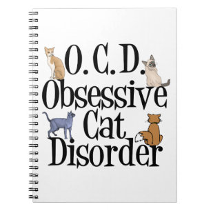 Cat Crazy geobsedeerd Notitieboek