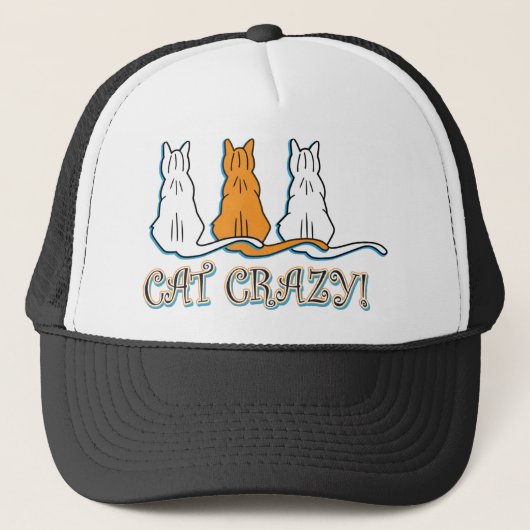 Cat Crazy Oranje Tabby Cats Trucker Pet (Voorkant)