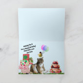 Cat Crazy Verjaardag Kaart (Binnen)
