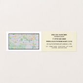 Cat crème, veterinair, gedetailleerd visitekaartje (Binnenkant ongevouwen)