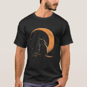 Cat Crescent Black Moon Sailor T-shirt (Voorkant)
