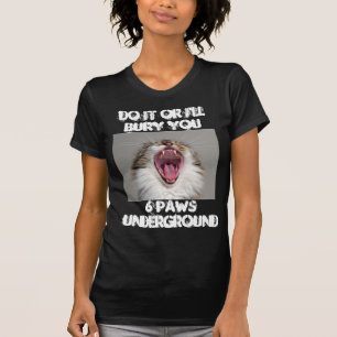 Cat Criminals moord begraven je 6 poten ondergrond T-shirt