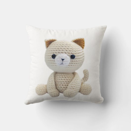 Cat Crochet Speelgoed Cushion Baby Nursery Kussen (Achterkant)