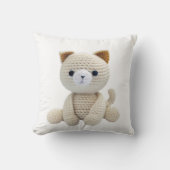 Cat Crochet Speelgoed Cushion Baby Nursery Kussen (Voorkant)