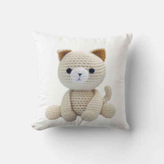 Cat Crochet Speelgoed Cushion Baby Nursery Kussen (Voorkant)