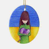 Cat Cuddle Ornament (Rechts)