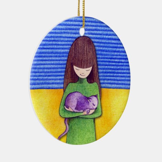 Cat Cuddle Ornament (Rechts)