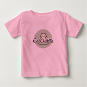 Cat Cuddle Schattige Cartoon Kat T-shirt (Voorkant)