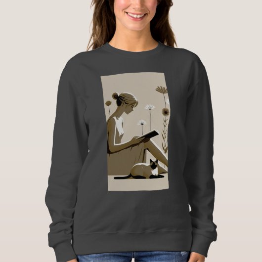 Cat&cuddles leesboeken, kitten designT-Shirt Trui (Voorkant)