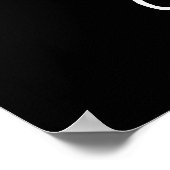 Cat-culator Funny Kitty Cat Calculator Pun Dark BG Poster (Hoek)