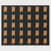Cat-culator Grappige Calculator Pun Dark BG Cadeaupapier (Vlak)