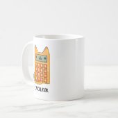 Cat-culator Grappige Calculator Pun Koffiemok (Voorkant links)