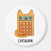 Cat-culator Grappige Calculator Pun Magneet (Voorkant)
