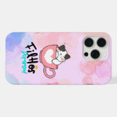 Cat cup iPhone / iPad hoesje 15 Pro Max Case (Achterkant horizontaal)
