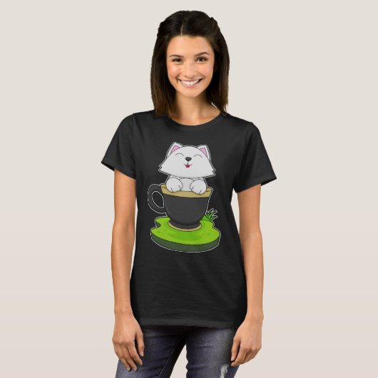 Cat Cup T-shirt (Voorkant volledig)