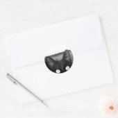 Cat Curiosity Ronde Sticker (Envelop)
