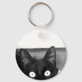 Cat Curiosity Sleutelhanger (Voorkant)