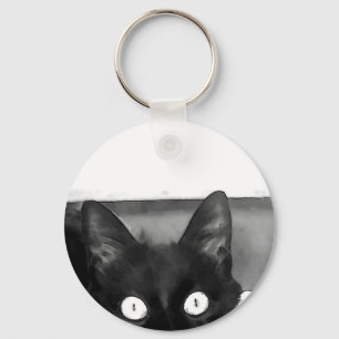 Cat Curiosity Sleutelhanger