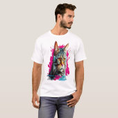 Cat Curious T-shirt (Voorkant volledig)