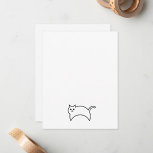 Cat Custom - Bedankt Opmerking voor cat Lover Notitiekaartje