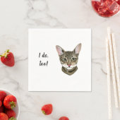 Cat Custom Cocktail Napkin Servet (Insitu)