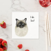 Cat Custom Cocktail Napkin Servet (Insitu)