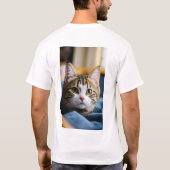 Cat Custom foto T-shirt (Achterkant)