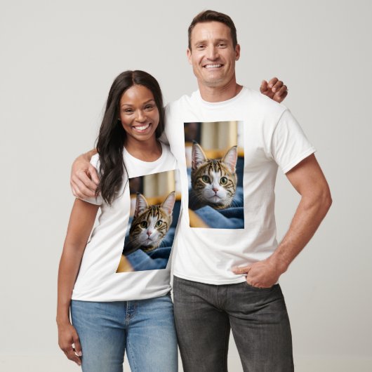 Cat Custom foto T-shirt (Unisex)