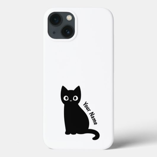 Cat Custom Name Hoesje (Achterkant)