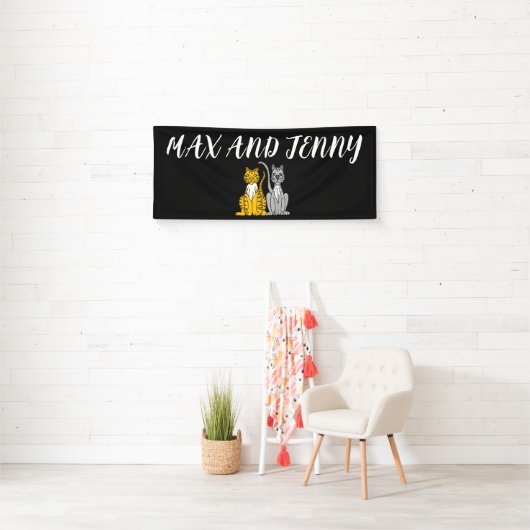 CAT CUSTOM WEDDING BANNER (Insitu)