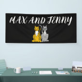 CAT CUSTOM WEDDING BANNER (Beurs)