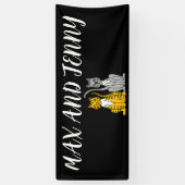 CAT CUSTOM WEDDING BANNER (Verticaal)