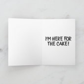 CAT CUTE CAT ART FUNNY BIRTHDAY WENSKAARTEN KAART (Binnen)