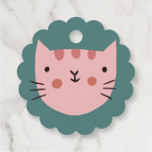 Cat Cute Gift Bedankjes Labels (Achterkant)