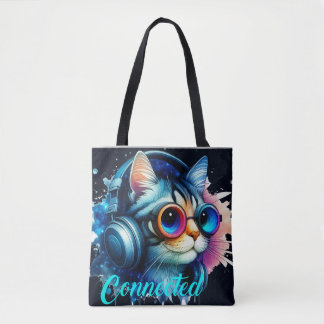 Cat Cute Grappige Koele cartoon Huisdieren Anime Tote Bag
