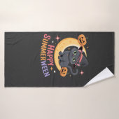 Cat Cute Halloween Aesthetic Essential T-Shirt Badhanddoek (Badhanddoek)