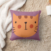 Cat Cute Oranje nursery Baby Room Kussen (Deken)