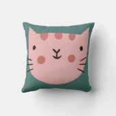 Cat Cute Pinky nursery Baby Room Sierkussen (Achterkant)