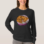 cat  cute sleeping t-shirt (Voorkant)