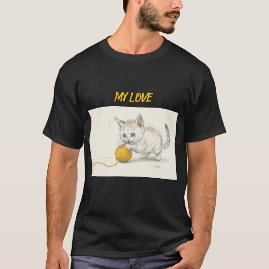 CAT CUTE T-SHIRT (Voorkant)