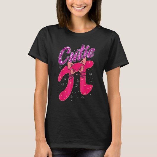 Cat Cutie Pi Math Pun Cutie Pie Toddler Kids Shirt (Voorkant)
