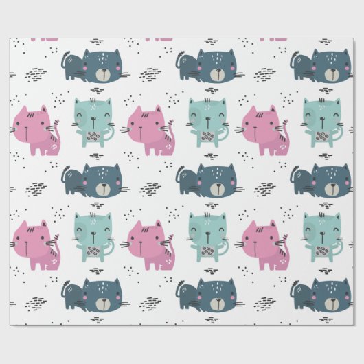 Cat Cuties Cadeaupapier (Vlak)