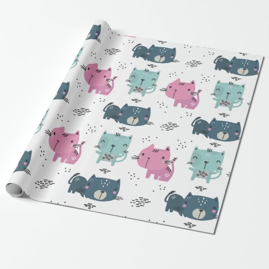 Cat Cuties Cadeaupapier (Uitgerold)