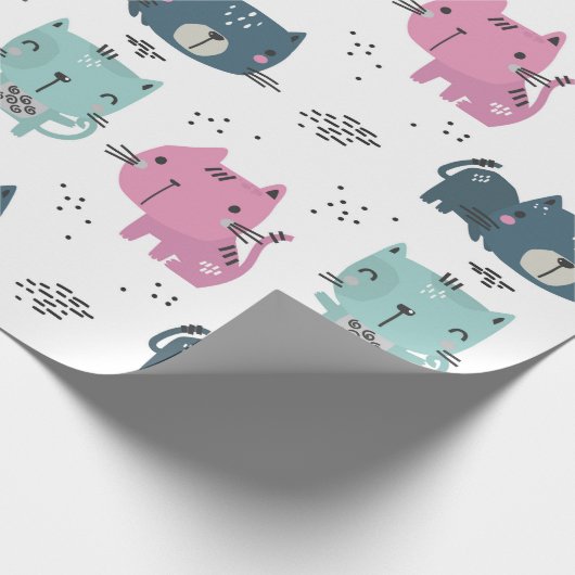 Cat Cuties Cadeaupapier (Hoek)